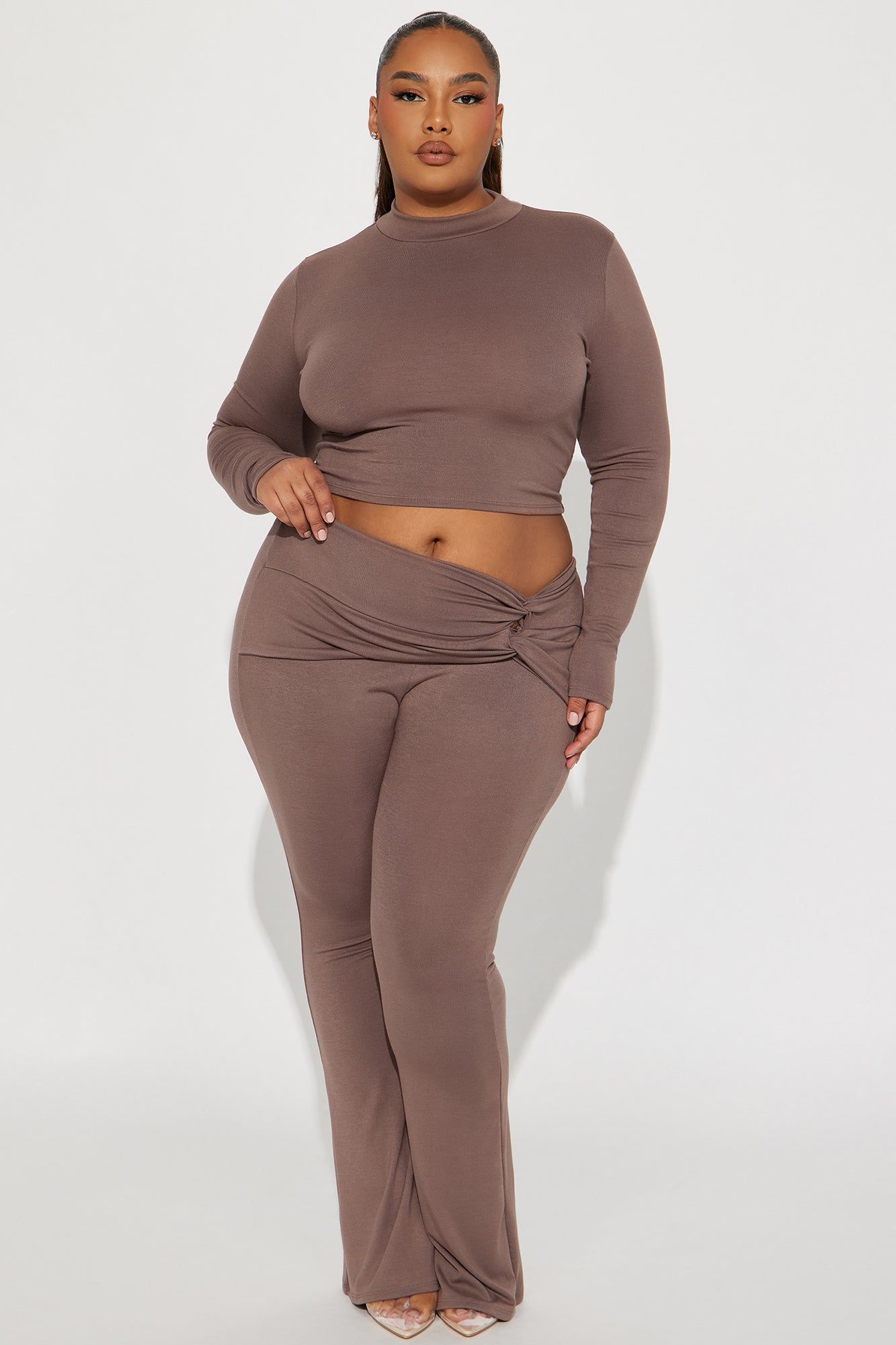 Only Secret Pant Set - Mocha sold by Fashion Nova product image thumbnail 5