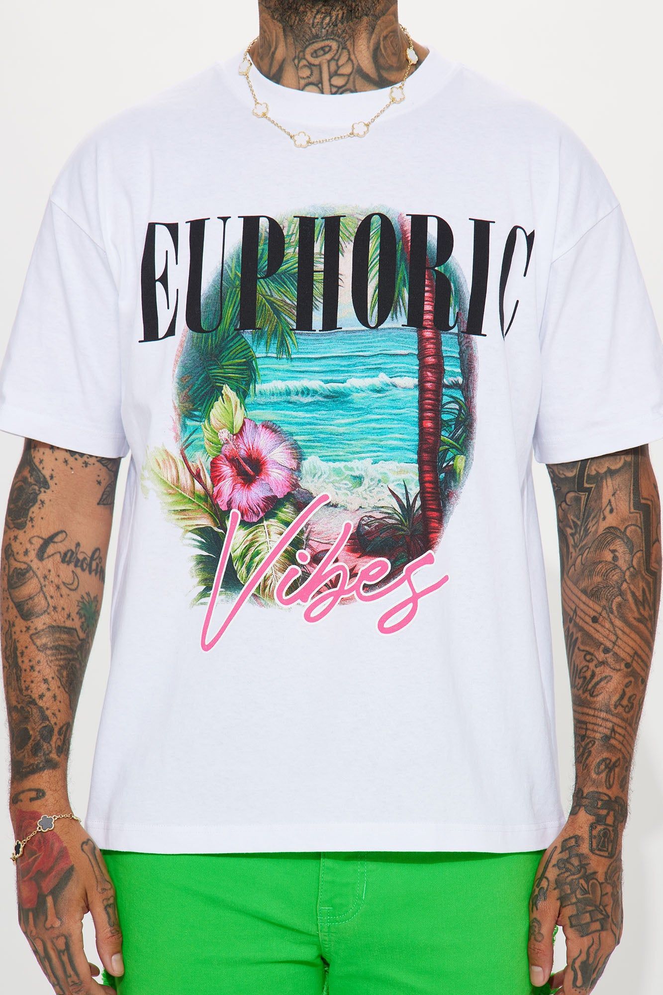 Euphoric Vibes Short Sleeve Tee - White sold by Fashion Nova product image thumbnail 4