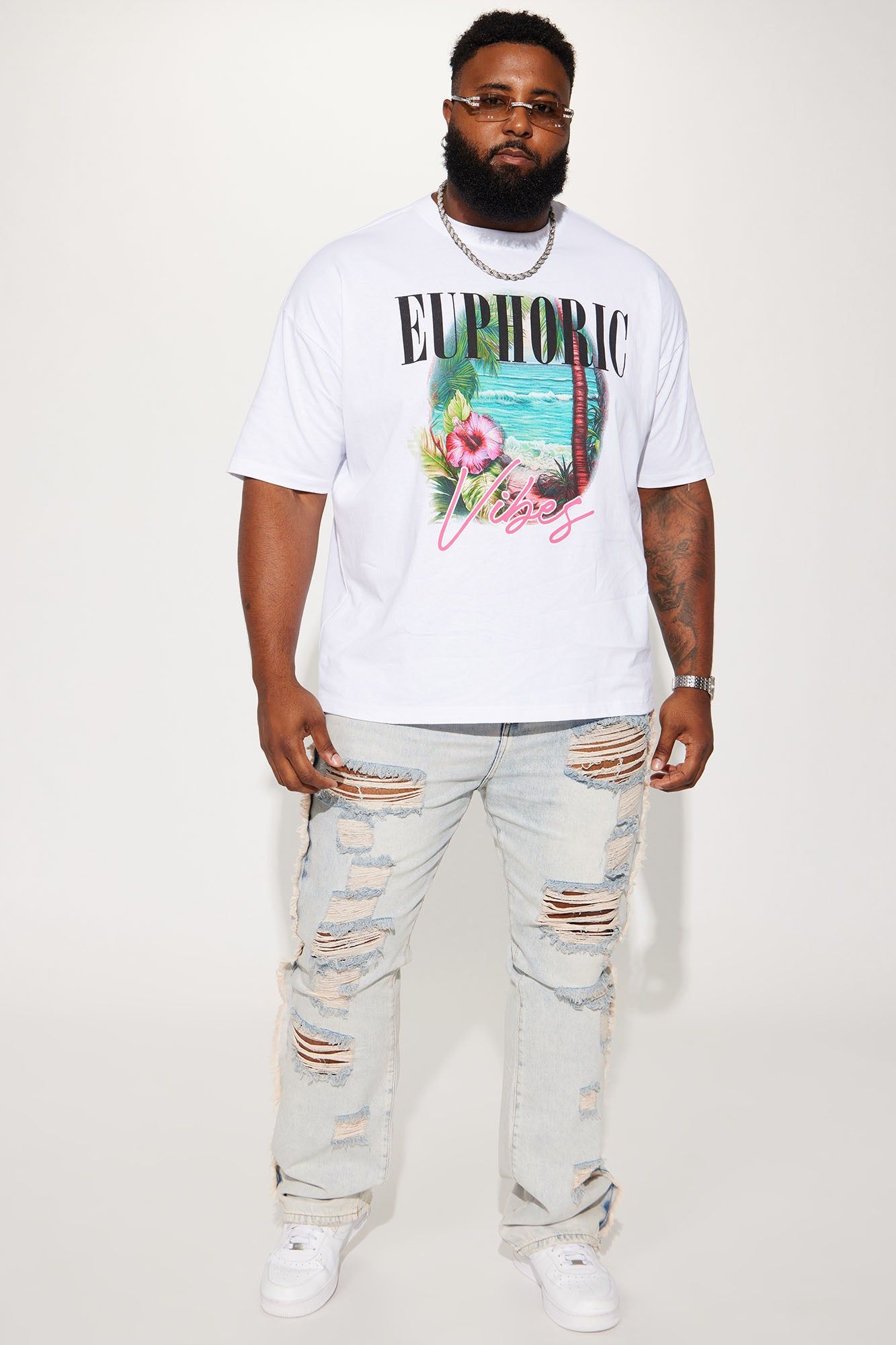 Euphoric Vibes Short Sleeve Tee - White sold by Fashion Nova product image thumbnail 5