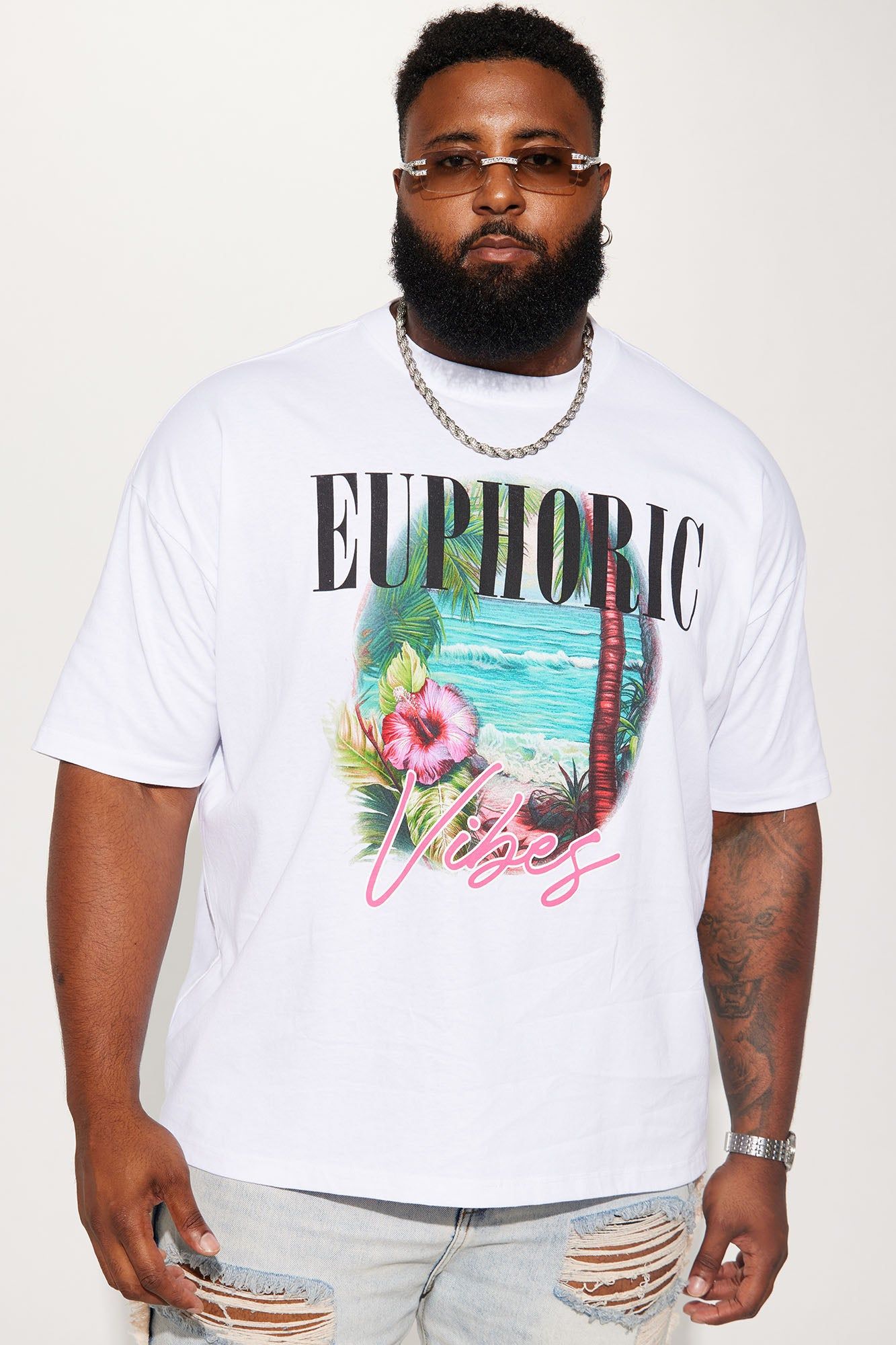 Euphoric Vibes Short Sleeve Tee - White sold by Fashion Nova product image thumbnail 2