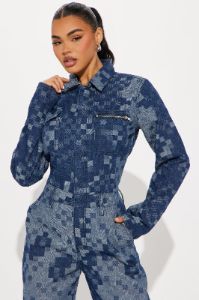 Always My Best Denim Jumpsuit - Medium Wash sold by Fashion Nova