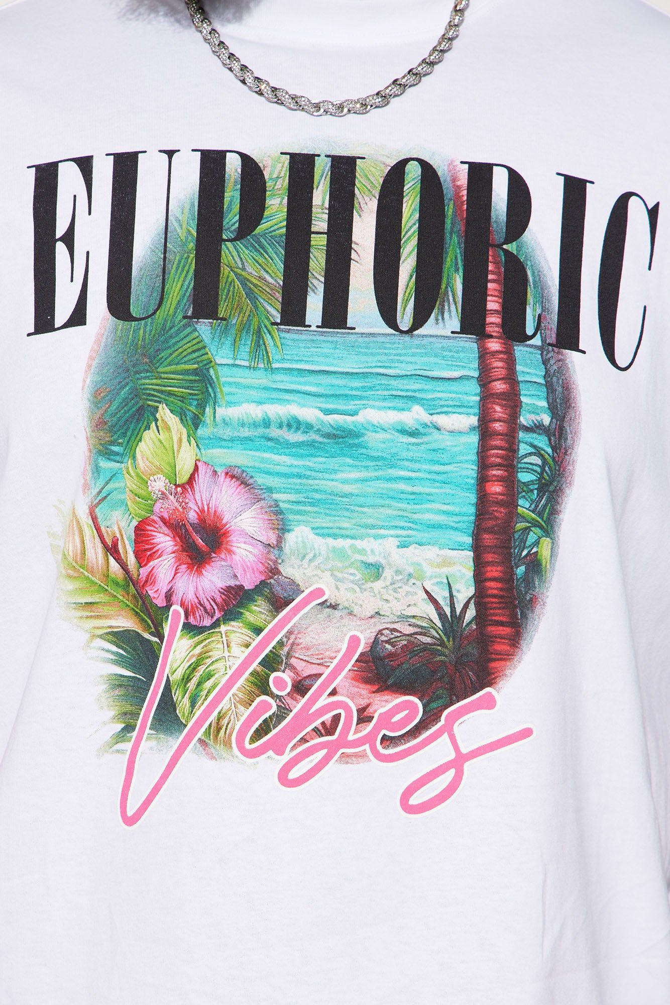 Euphoric Vibes Short Sleeve Tee - White sold by Fashion Nova product image thumbnail 6