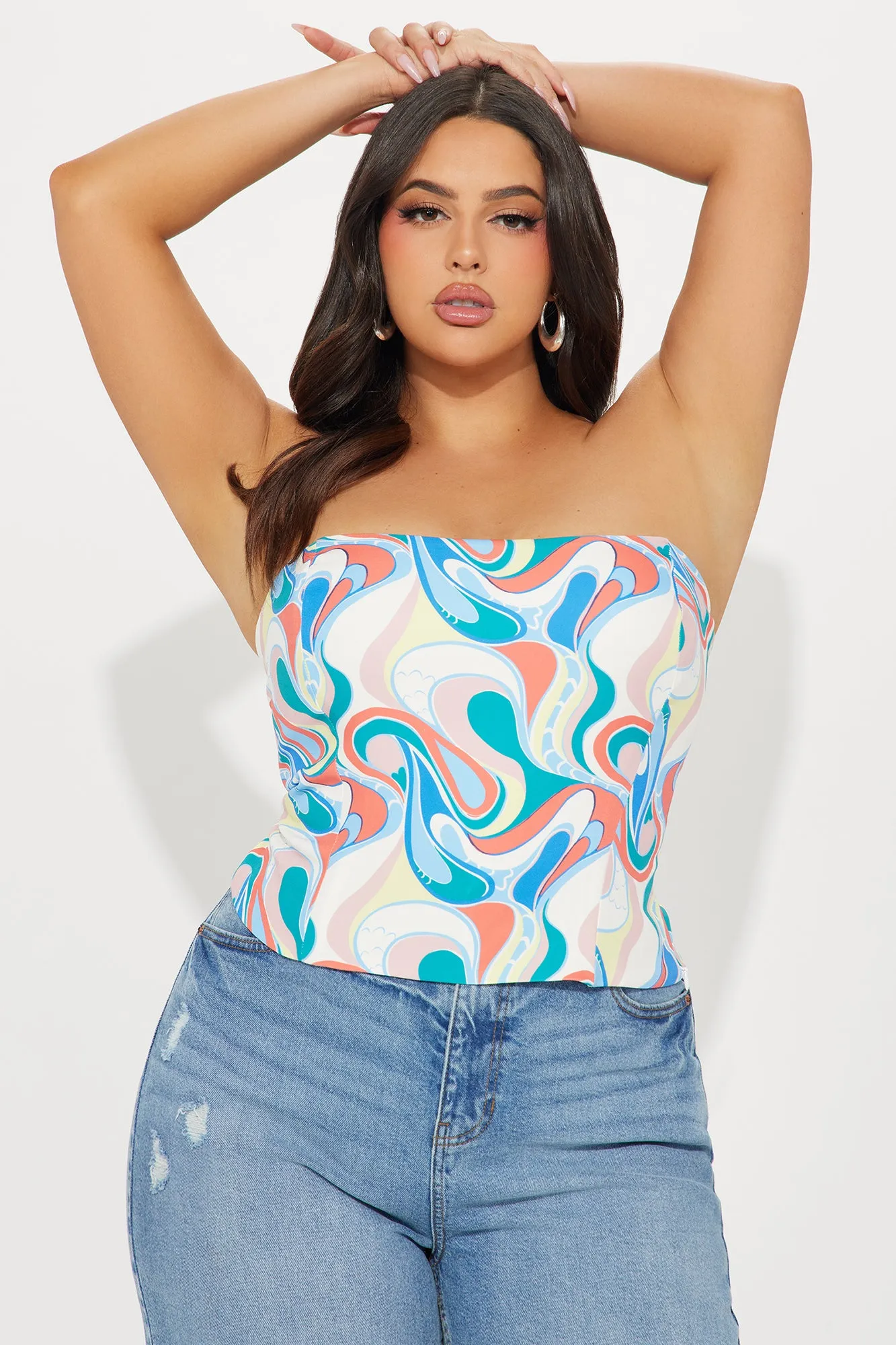Art Deco Corset Top - Multi Color sold by Fashion Nova product image thumbnail 4