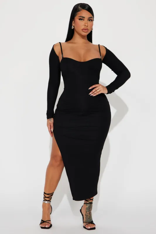 Patricia Maxi Dress Set - Black sold by Fashion Nova
