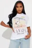 Snoopy Summer In Cannes Graphic Tee - White sold by Fashion Nova