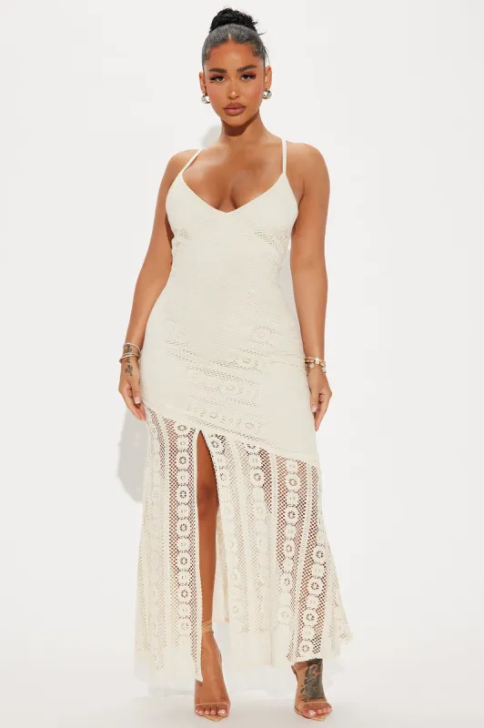 Lisa Lace Maxi Dress - Cream sold by Fashion Nova