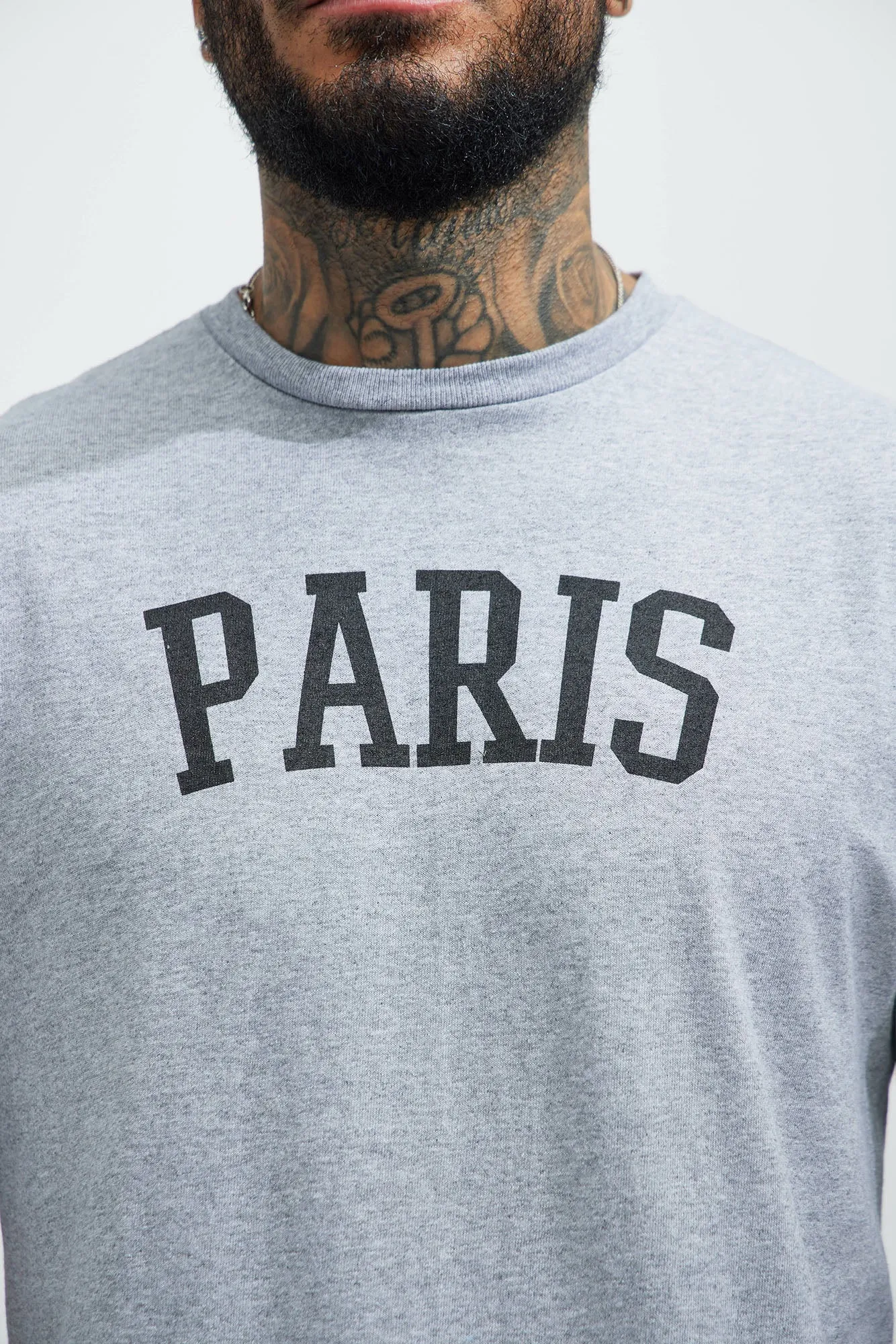 Paris Locale Short Sleeve Tee - Heather Grey sold by Fashion Nova product image thumbnail 3