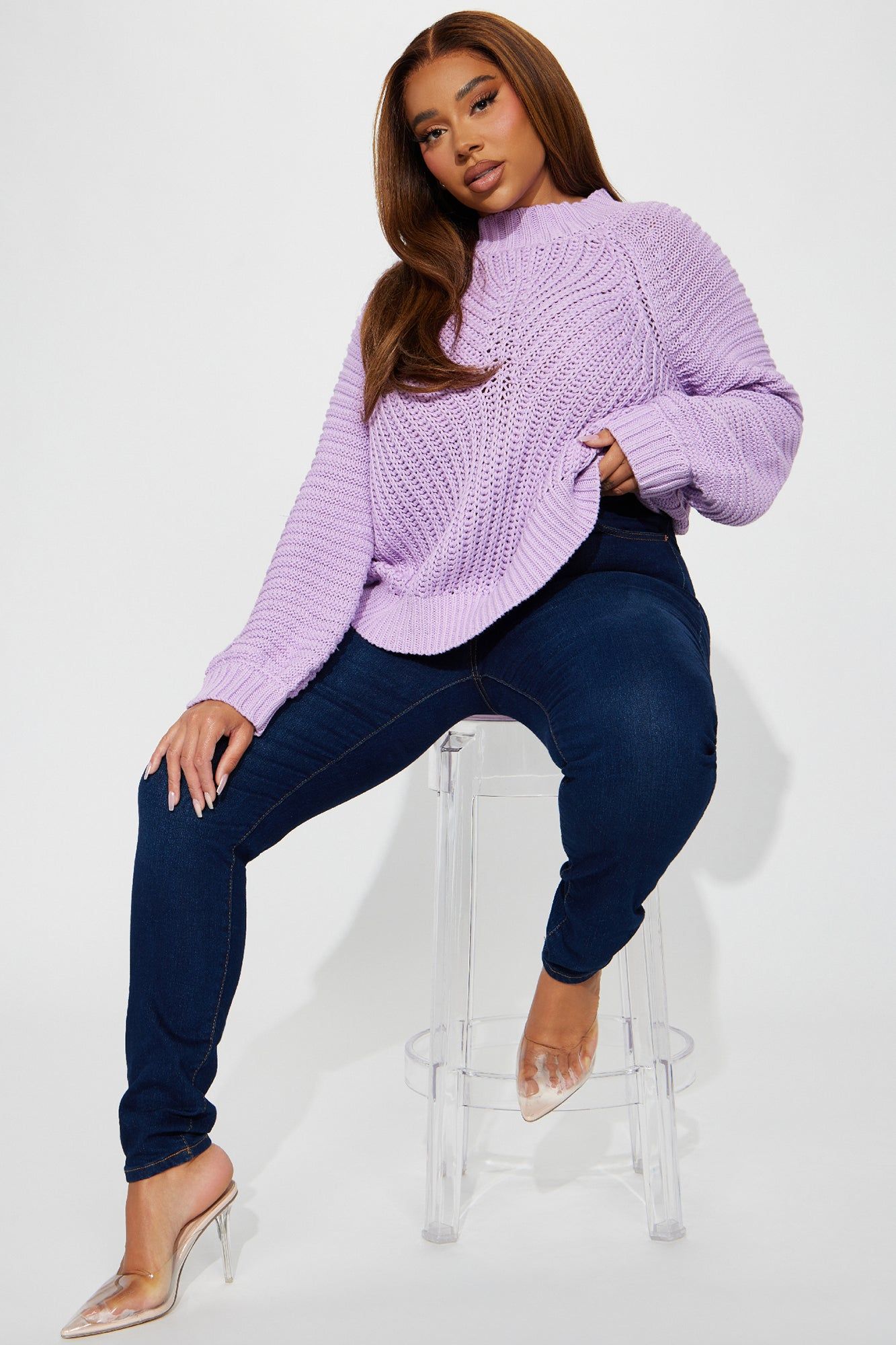 Harlem Sweater - Lavender sold by Fashion Nova product image thumbnail 5