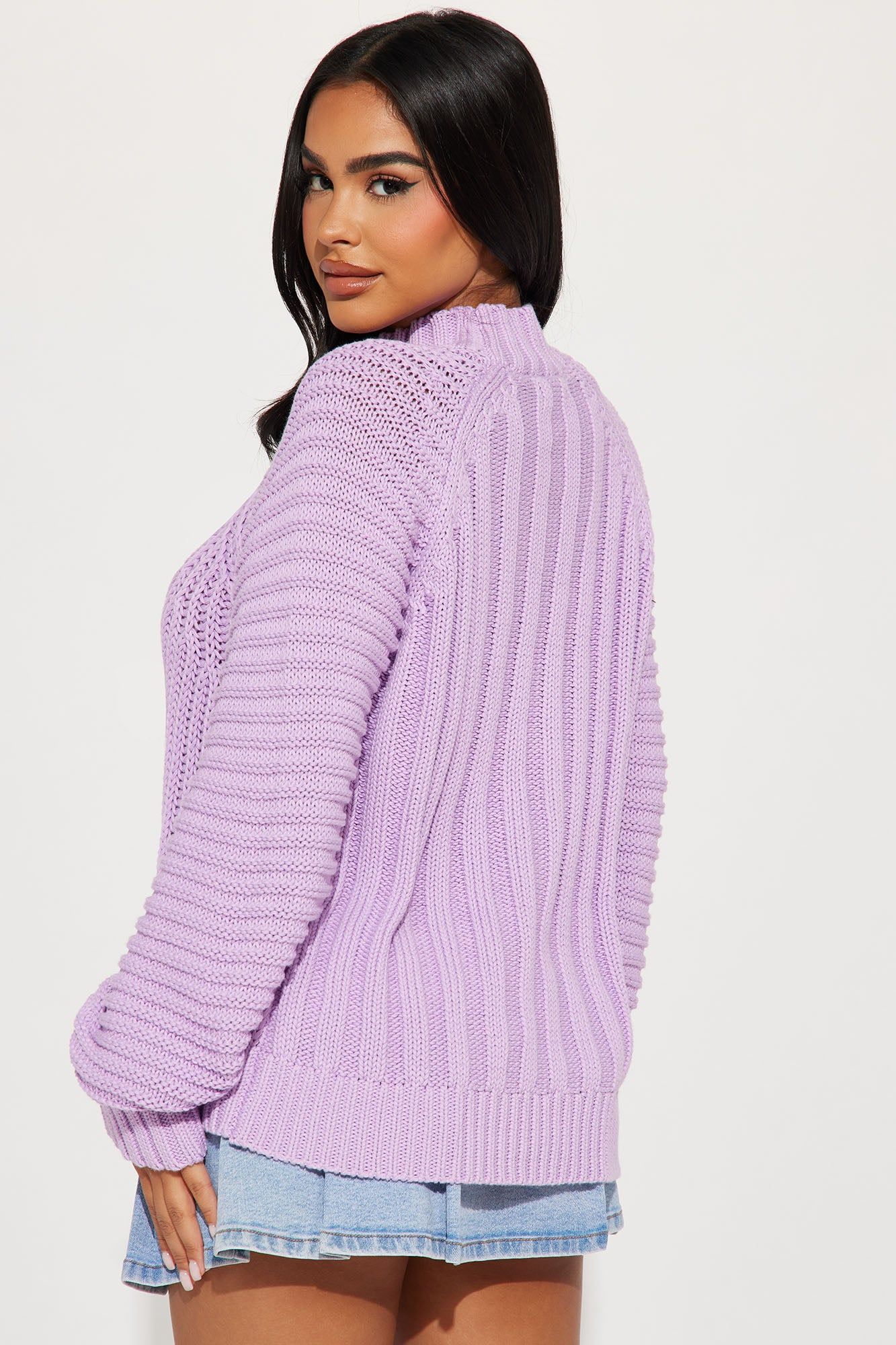 Harlem Sweater - Lavender sold by Fashion Nova product image thumbnail 3