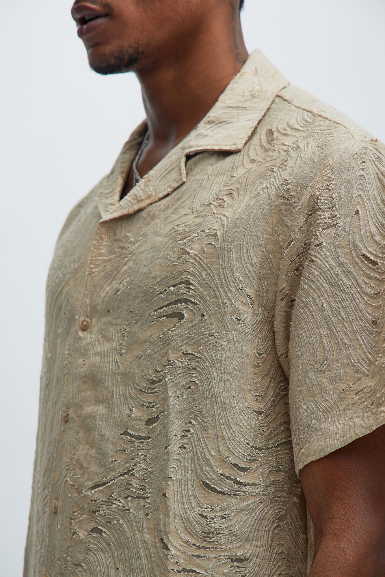 Mirage Textured Shirt - Tan sold by Fashion Nova product image thumbnail 3