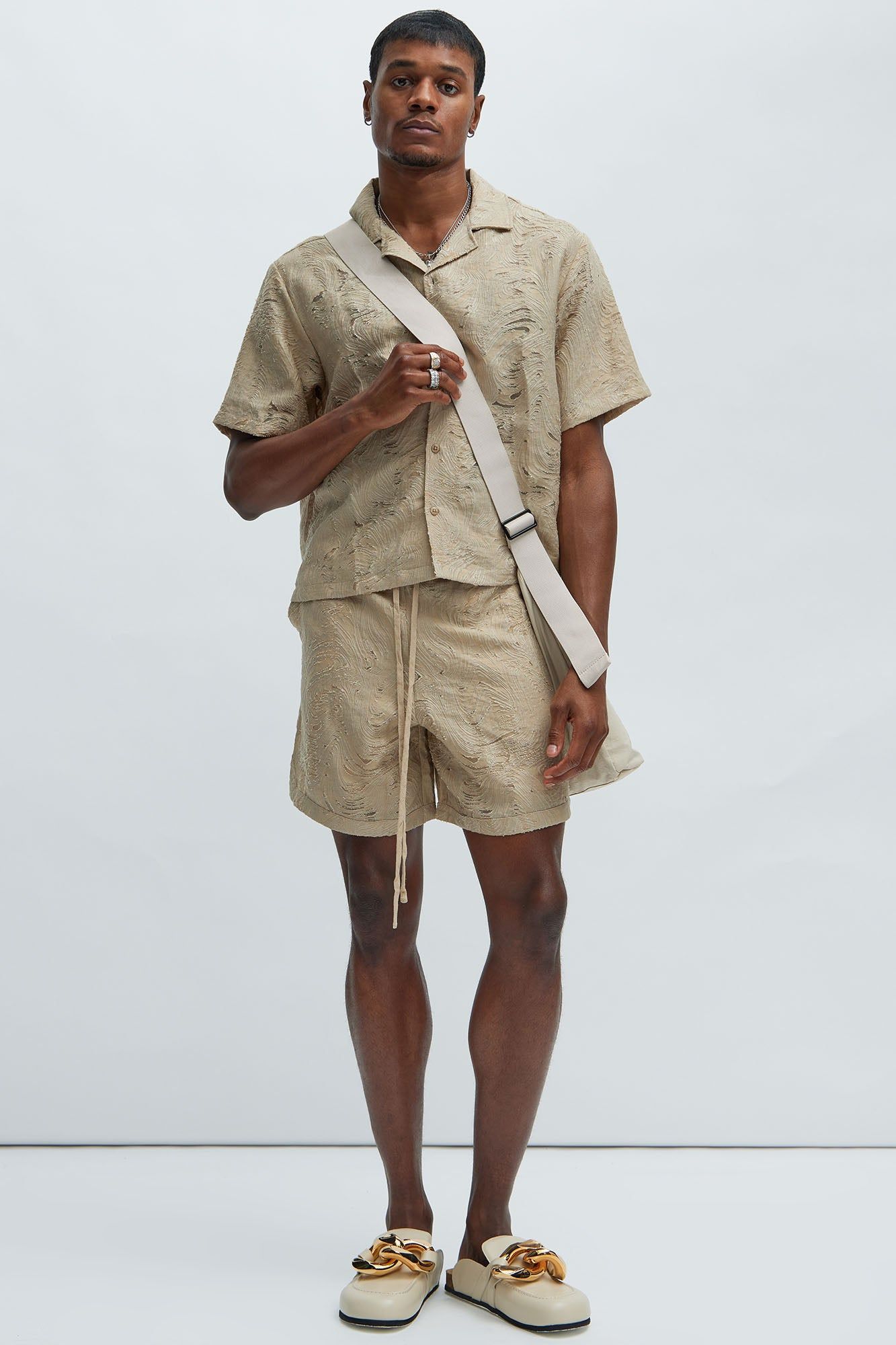 Mirage Textured Shirt - Tan sold by Fashion Nova product image thumbnail 2