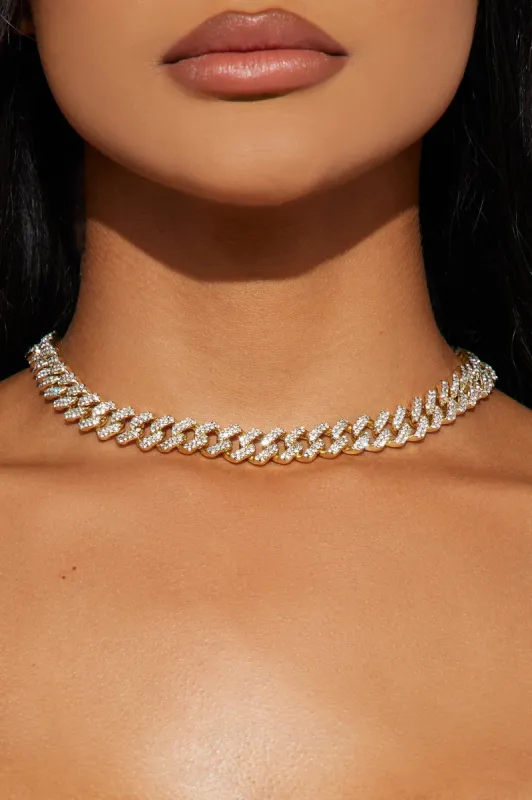 Always A Stunner Necklace - Gold sold by Fashion Nova