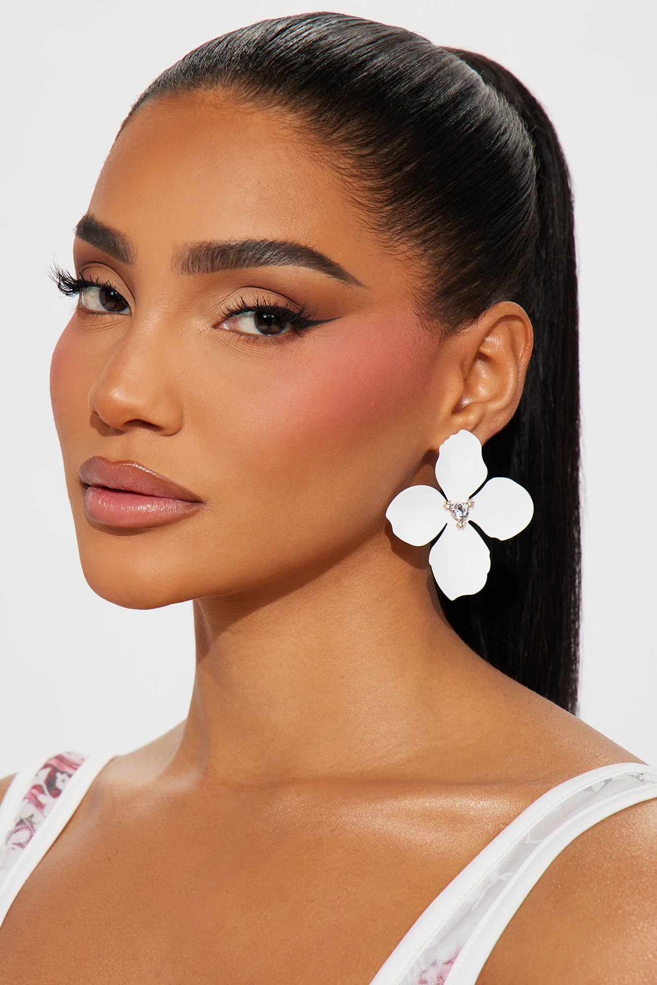 Florentine Earrings - White sold by Fashion Nova