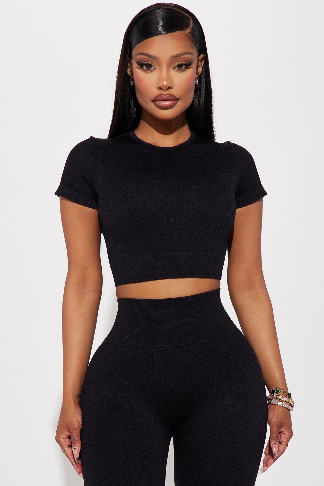 Werk It Sleeveless Active Top - Black sold by Fashion Nova