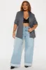 Celine Herringbone Blazer - Charcoal sold by Fashion Nova