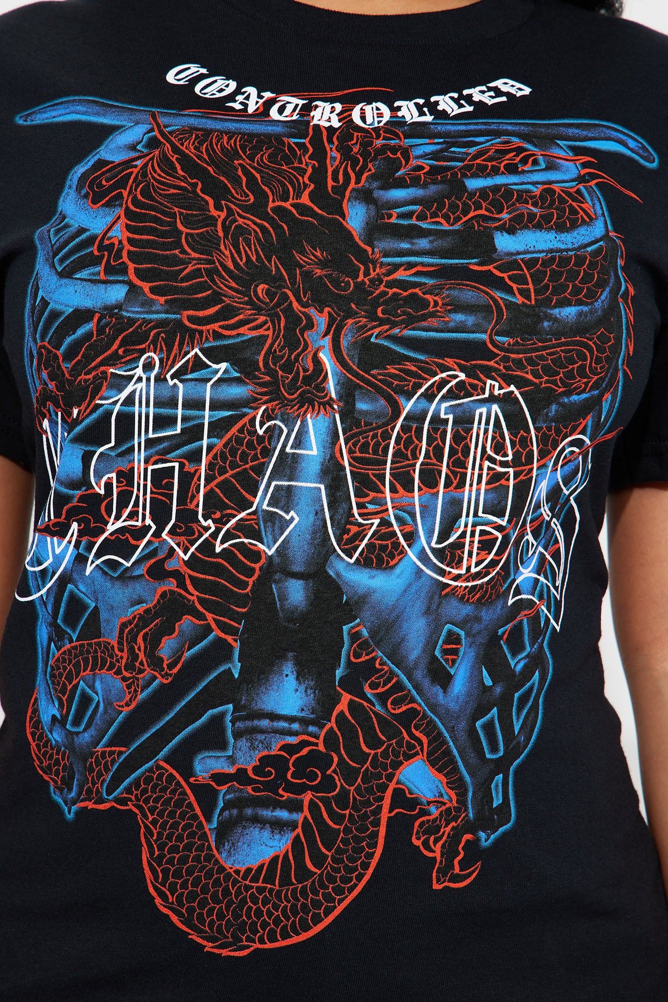 Controlled Chaos Graphic Tshirt - Black sold by Fashion Nova product image thumbnail 3