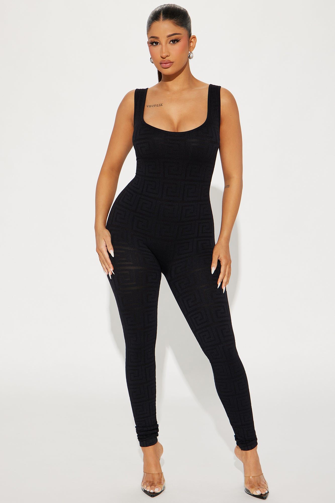 Jordan Seamless Jumpsuit - Black sold by Fashion Nova