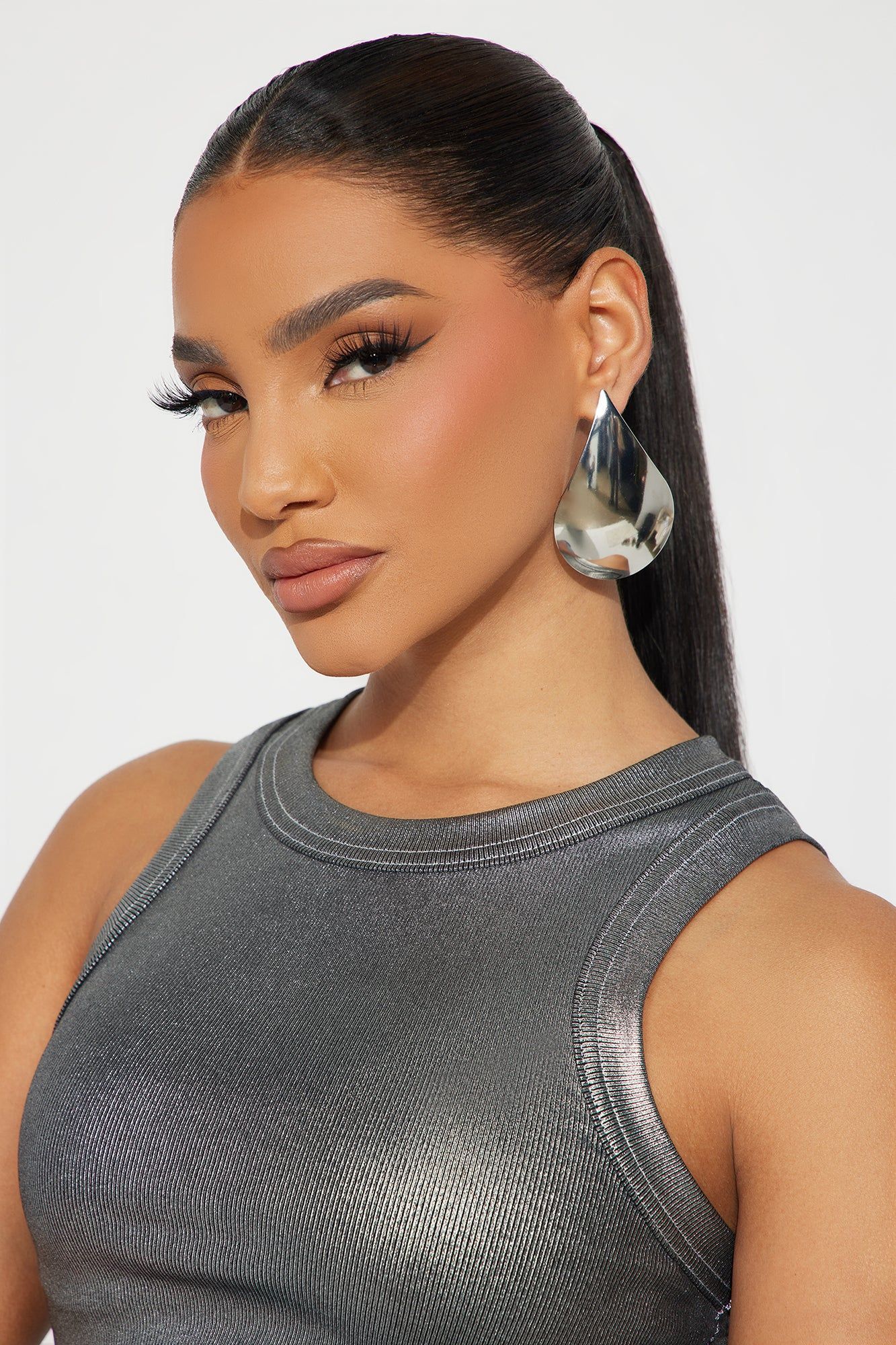 Your Reflection Earrings - Silver sold by Fashion Nova product image thumbnail 2