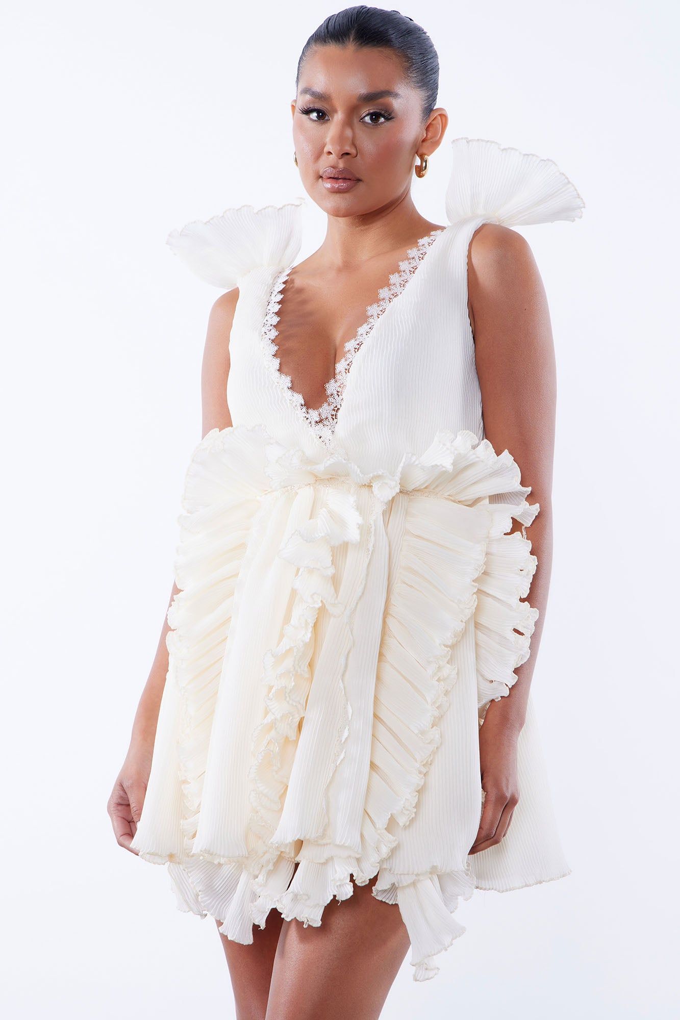 LeAnne Mini Dress - Cream sold by Fashion Nova product image thumbnail 2