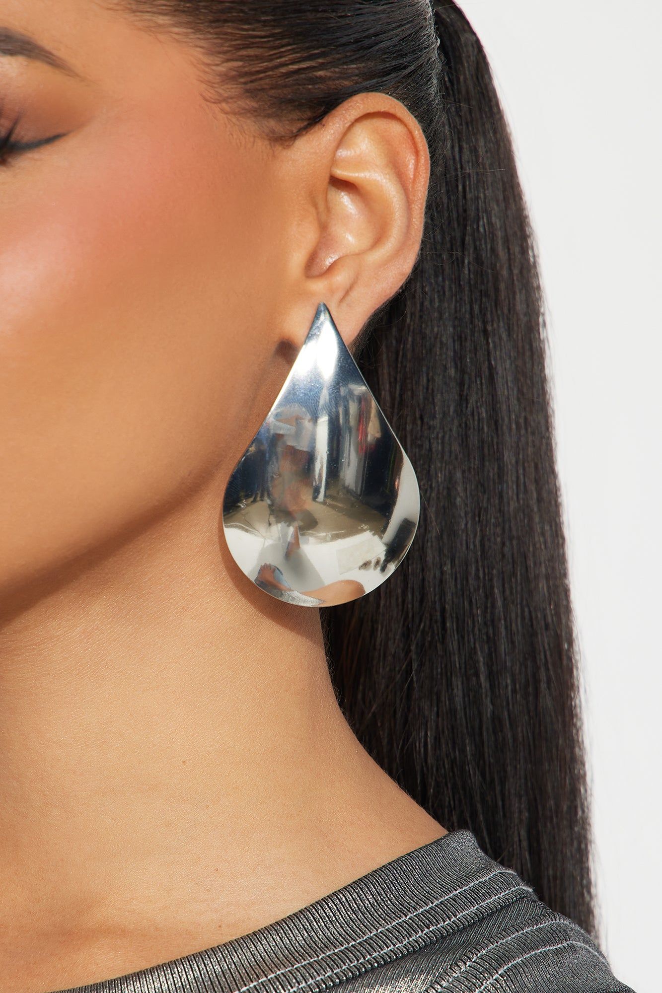 Your Reflection Earrings - Silver sold by Fashion Nova