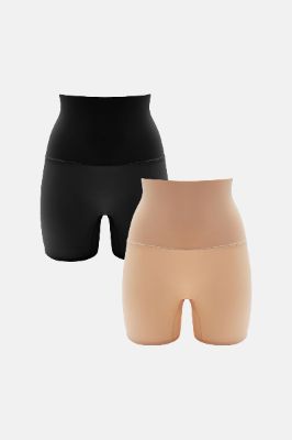 Curvy Babe Shapewear Shorts 2 Pack - Nude sold by Fashion Nova