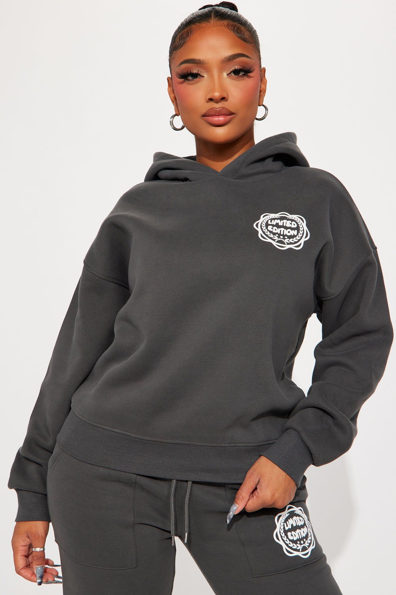 Limited Edition Sweatpant Set - Charcoal sold by Fashion Nova product image thumbnail 2