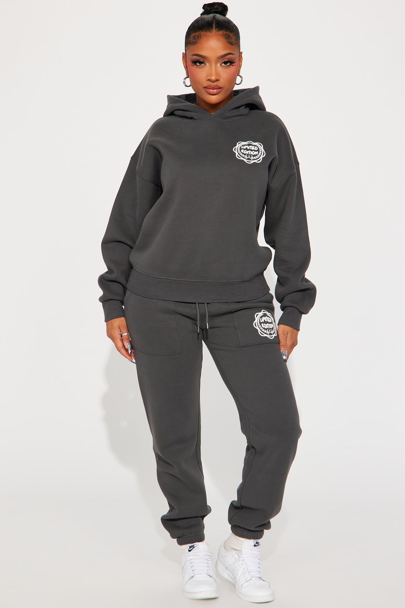 Limited Edition Sweatpant Set - Charcoal sold by Fashion Nova