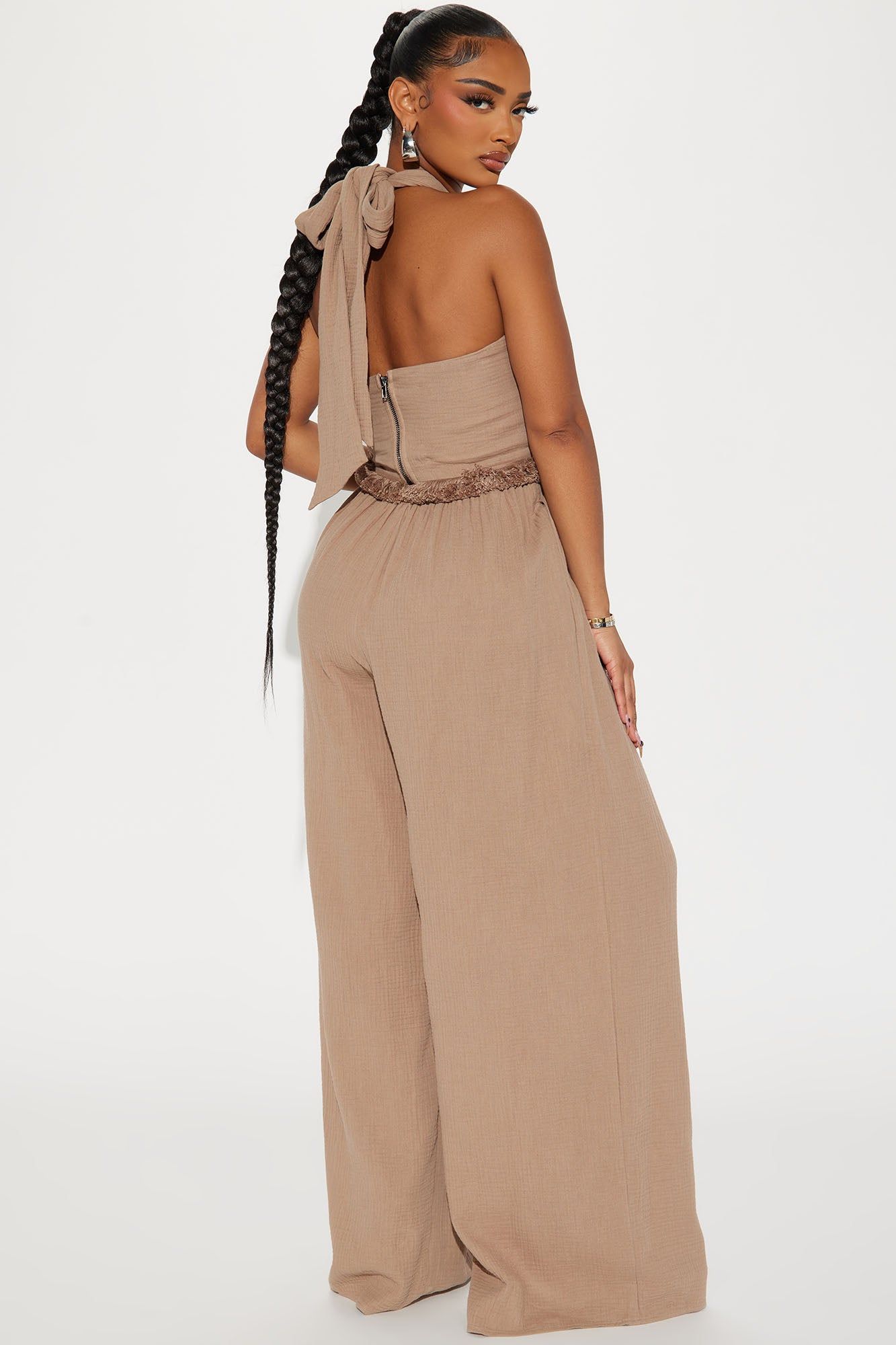 Adira Jumpsuit - Taupe sold by Fashion Nova product image thumbnail 3