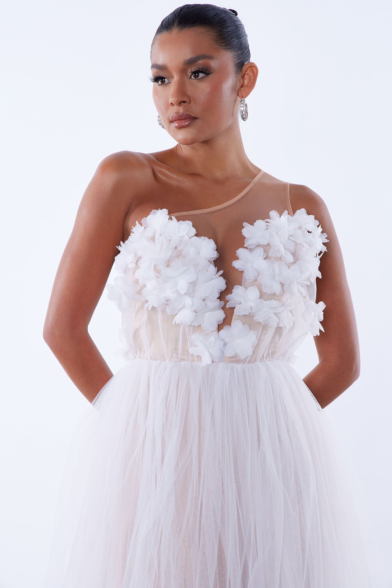 Dahlia Tulle Gown - White sold by Fashion Nova product image thumbnail 2