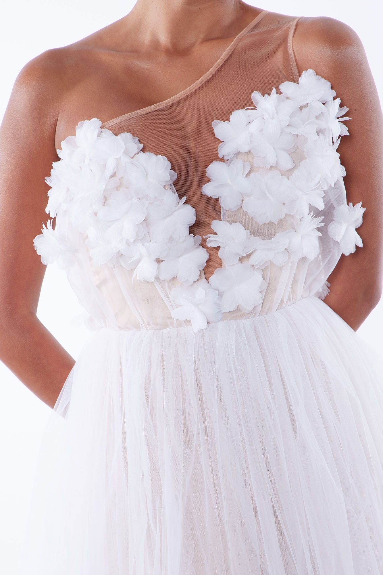 Dahlia Tulle Gown - White sold by Fashion Nova product image thumbnail 3