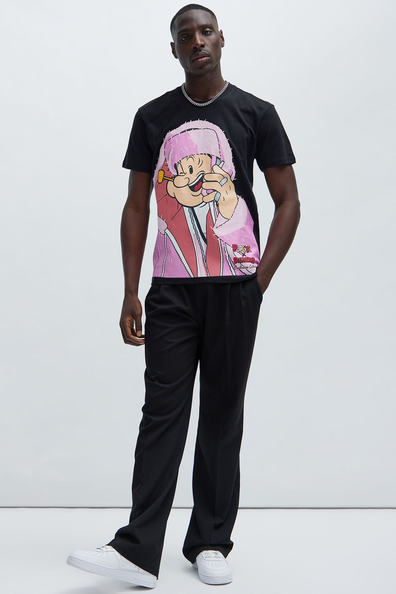 Popeye Uptown Short Sleeve Tee - Black sold by Fashion Nova product image thumbnail 2