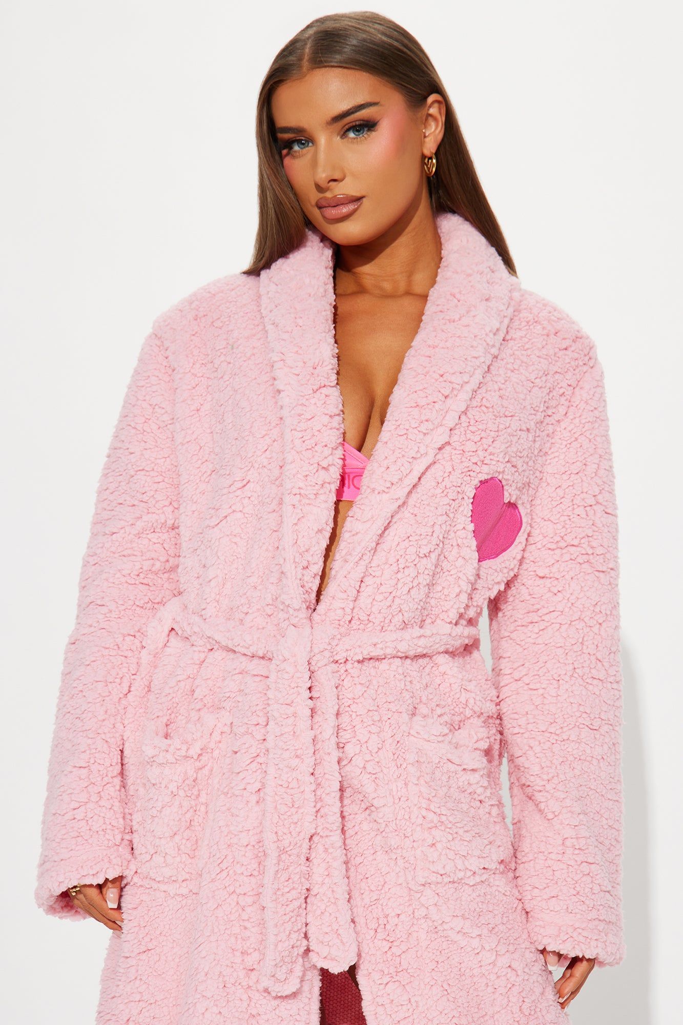 Cozy Love Plush Robe - Pink sold by Fashion Nova product image thumbnail 2