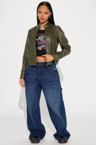 All About Me Faux Leather Jacket - Brown sold by Fashion Nova