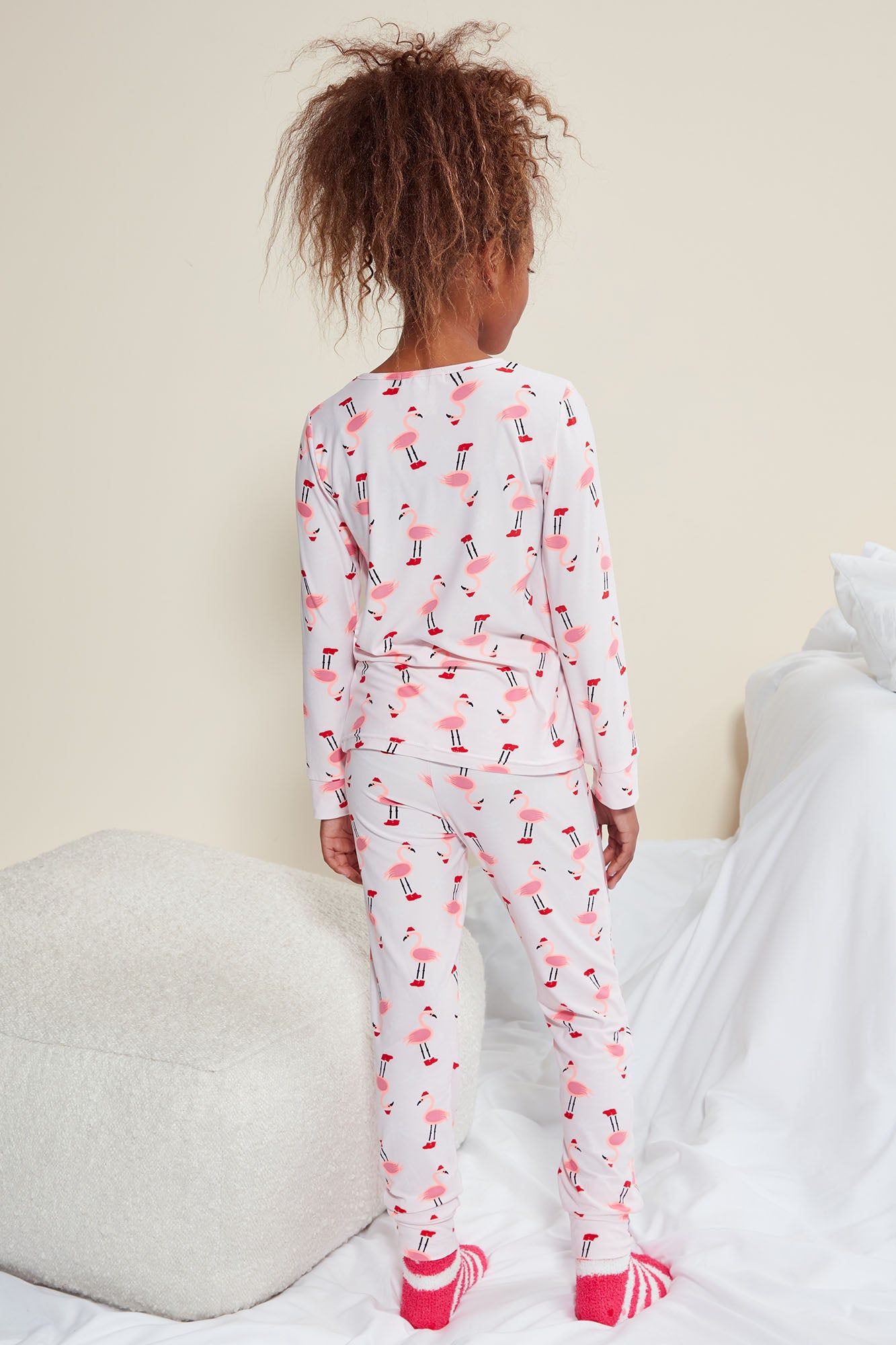 Mini Fa La La Flamingo Tight Set - Pink/combo sold by Fashion Nova product image thumbnail 3