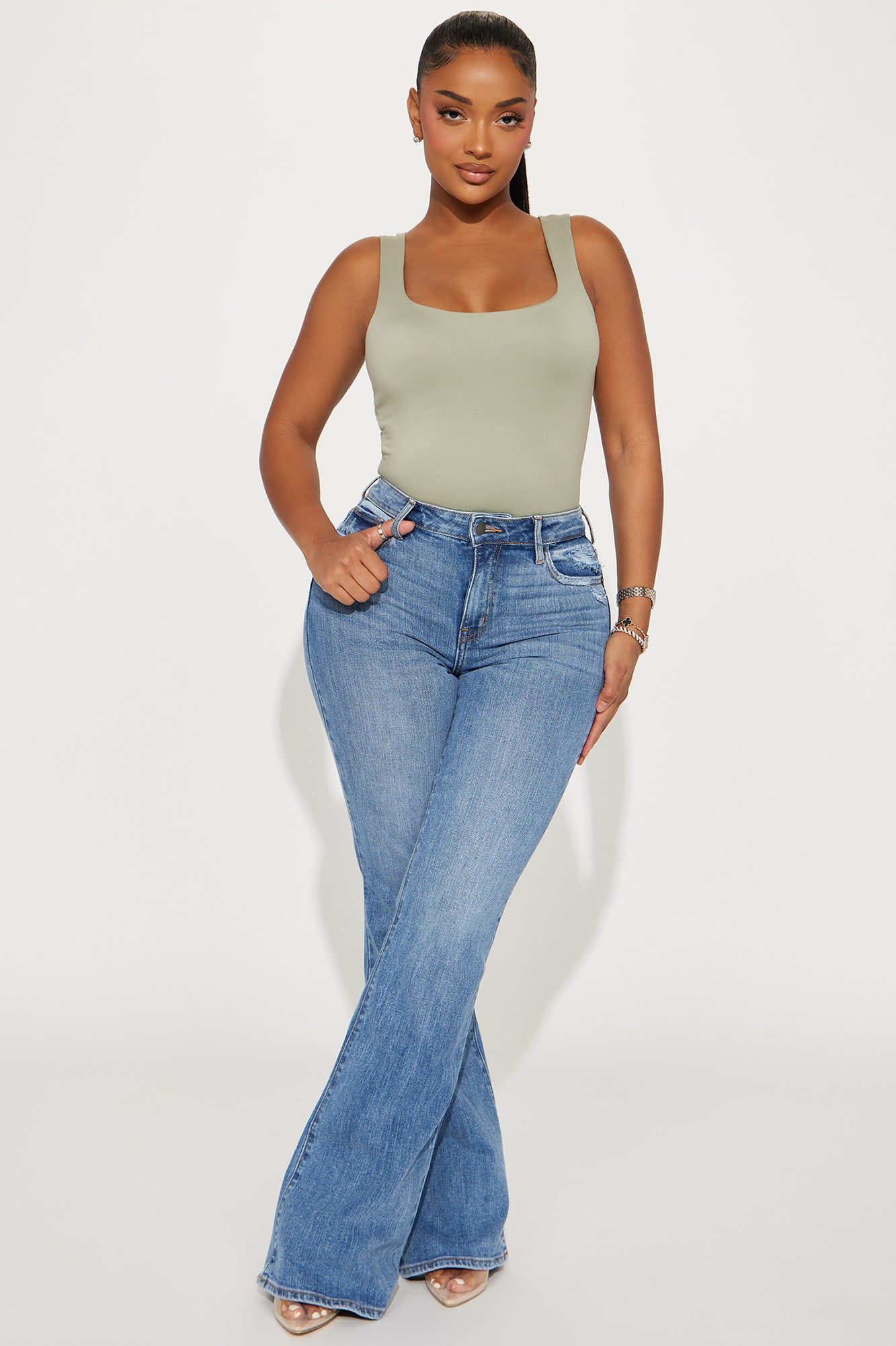 Thalia Tank Top - Sage sold by Fashion Nova product image thumbnail 2