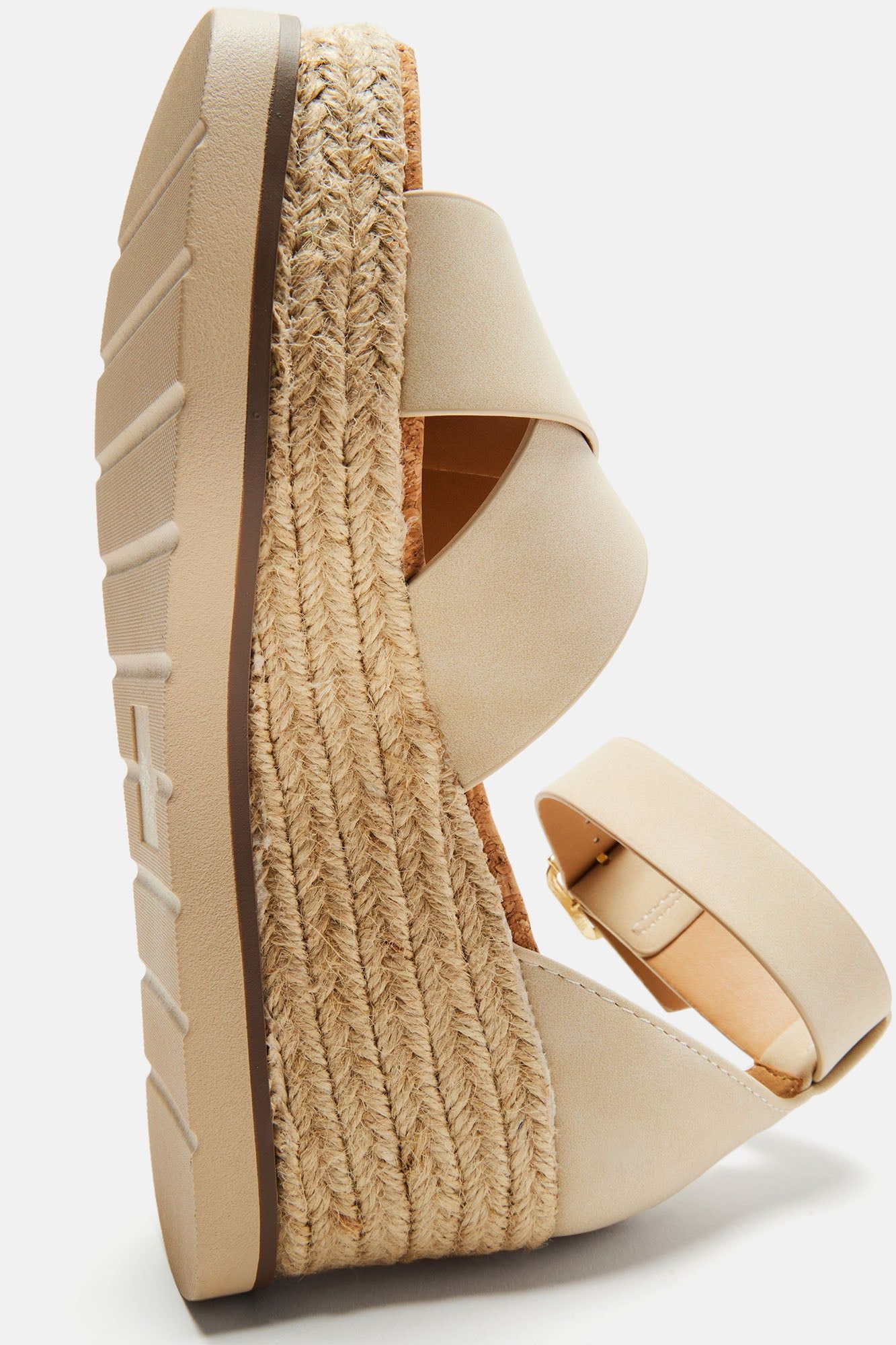 Crossin' Paths Platform Wedges - Beige sold by Fashion Nova product image thumbnail 5