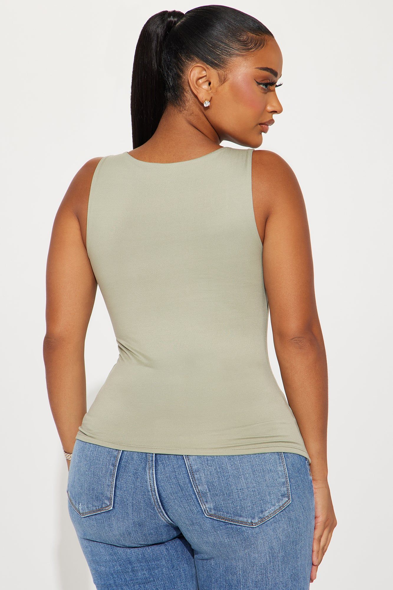 Thalia Tank Top - Sage sold by Fashion Nova product image thumbnail 3