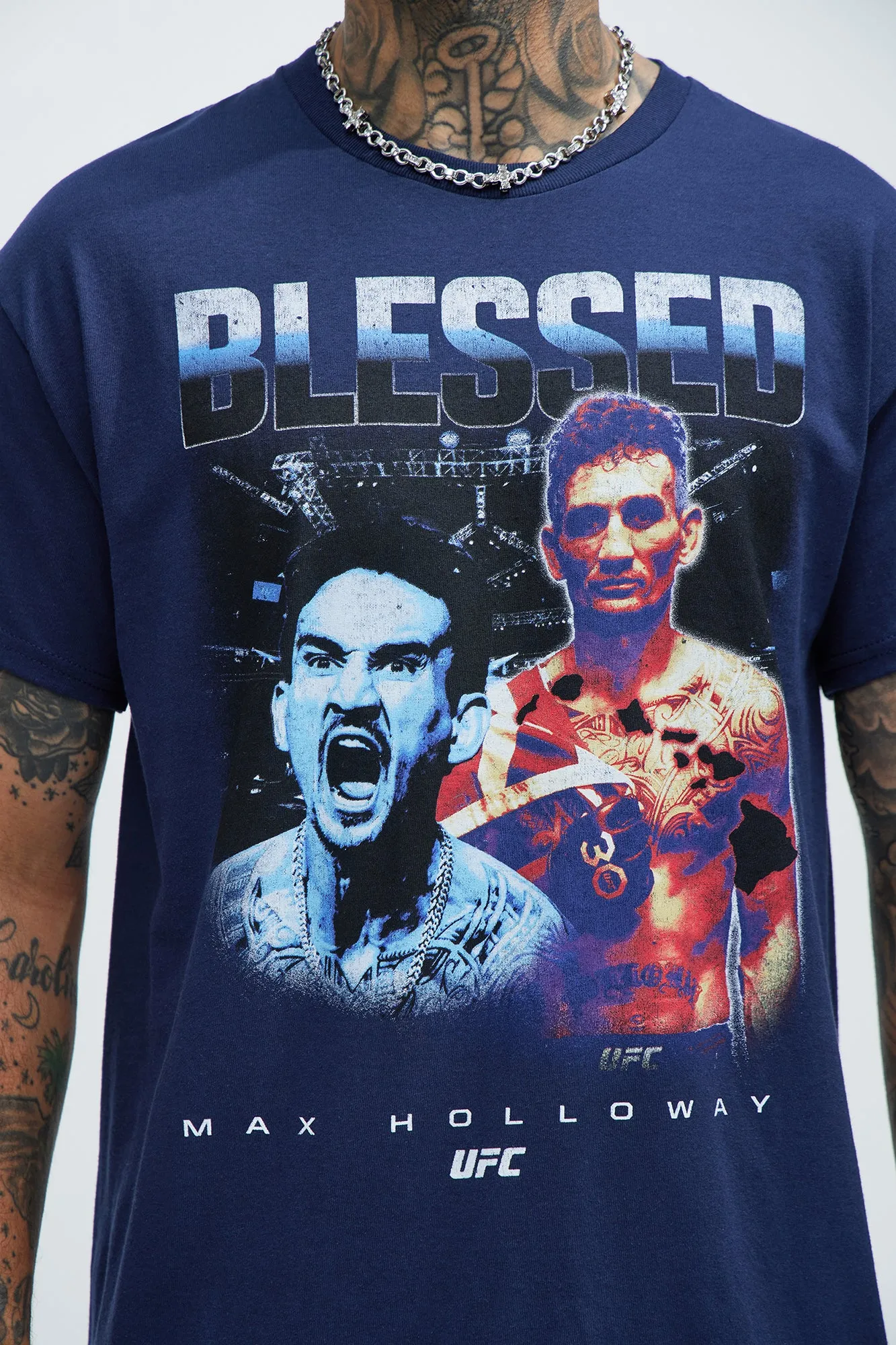 UFC Max Holloway Short Sleeve Tee - Navy sold by Fashion Nova product image thumbnail 2