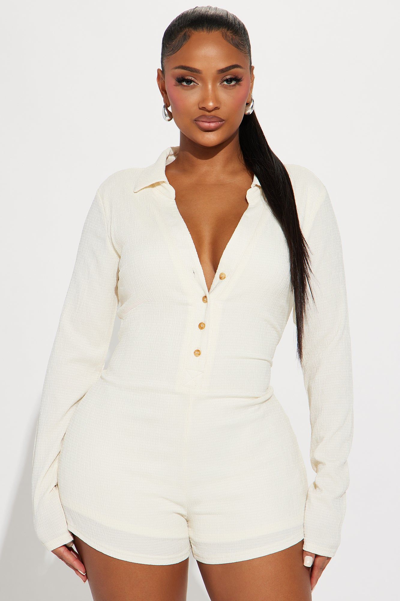 Fun And Games Romper - Cream sold by Fashion Nova product image thumbnail 2