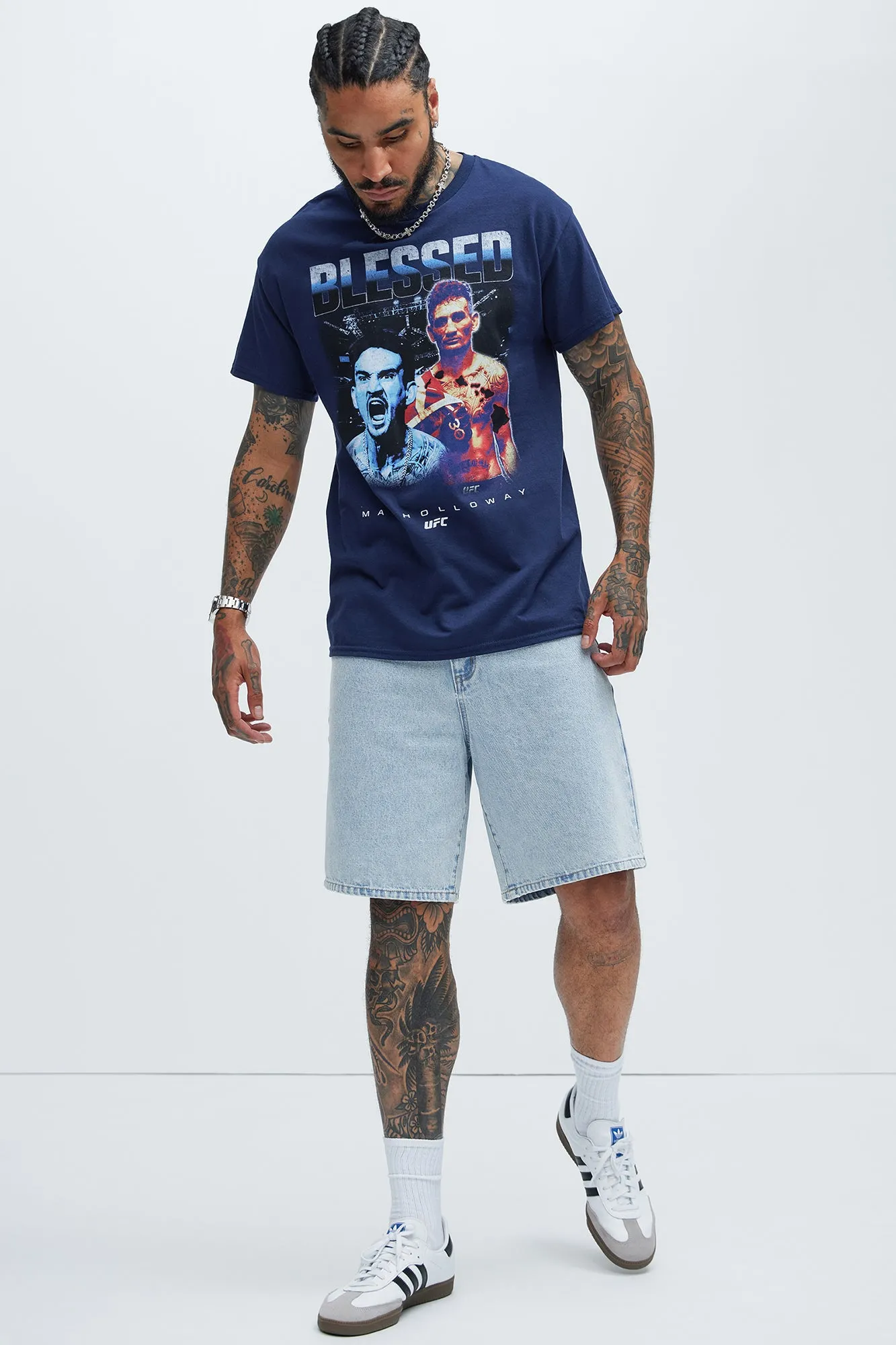 UFC Max Holloway Short Sleeve Tee - Navy sold by Fashion Nova product image thumbnail 3