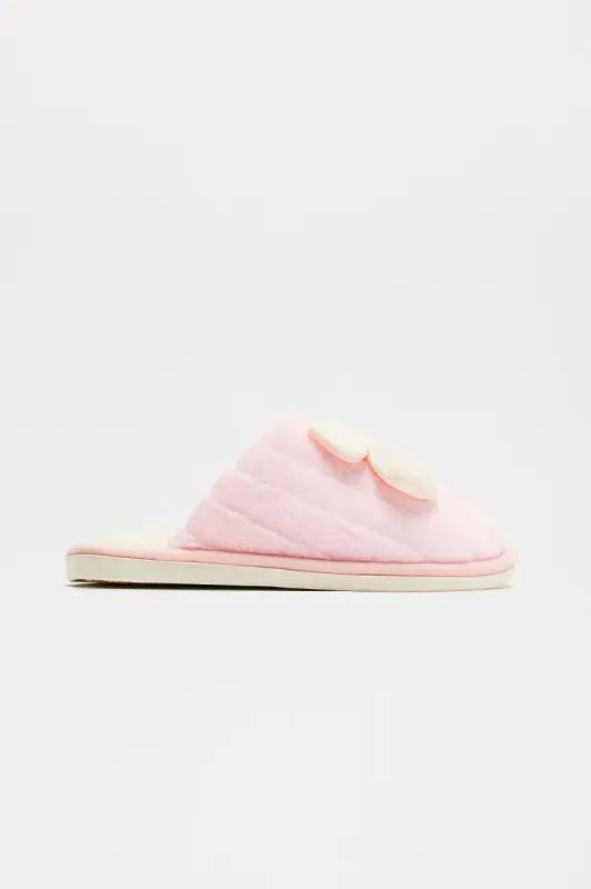 Little Miss Cozy Slippers - White sold by Fashion Nova