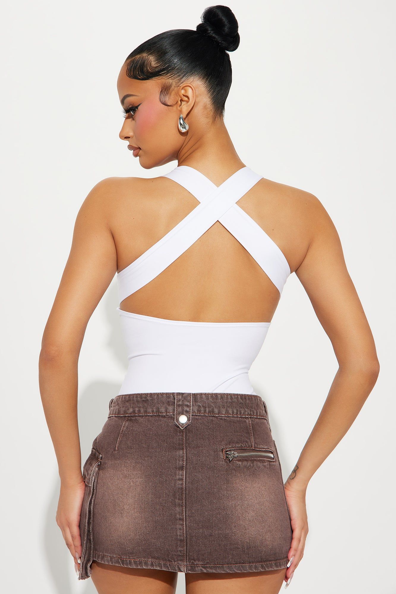 Feeling Fine Bodysuit - White sold by Fashion Nova product image thumbnail 4