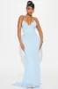 Chrysalis Butterfly Mesh Maxi Dress - Light Blue sold by Fashion Nova