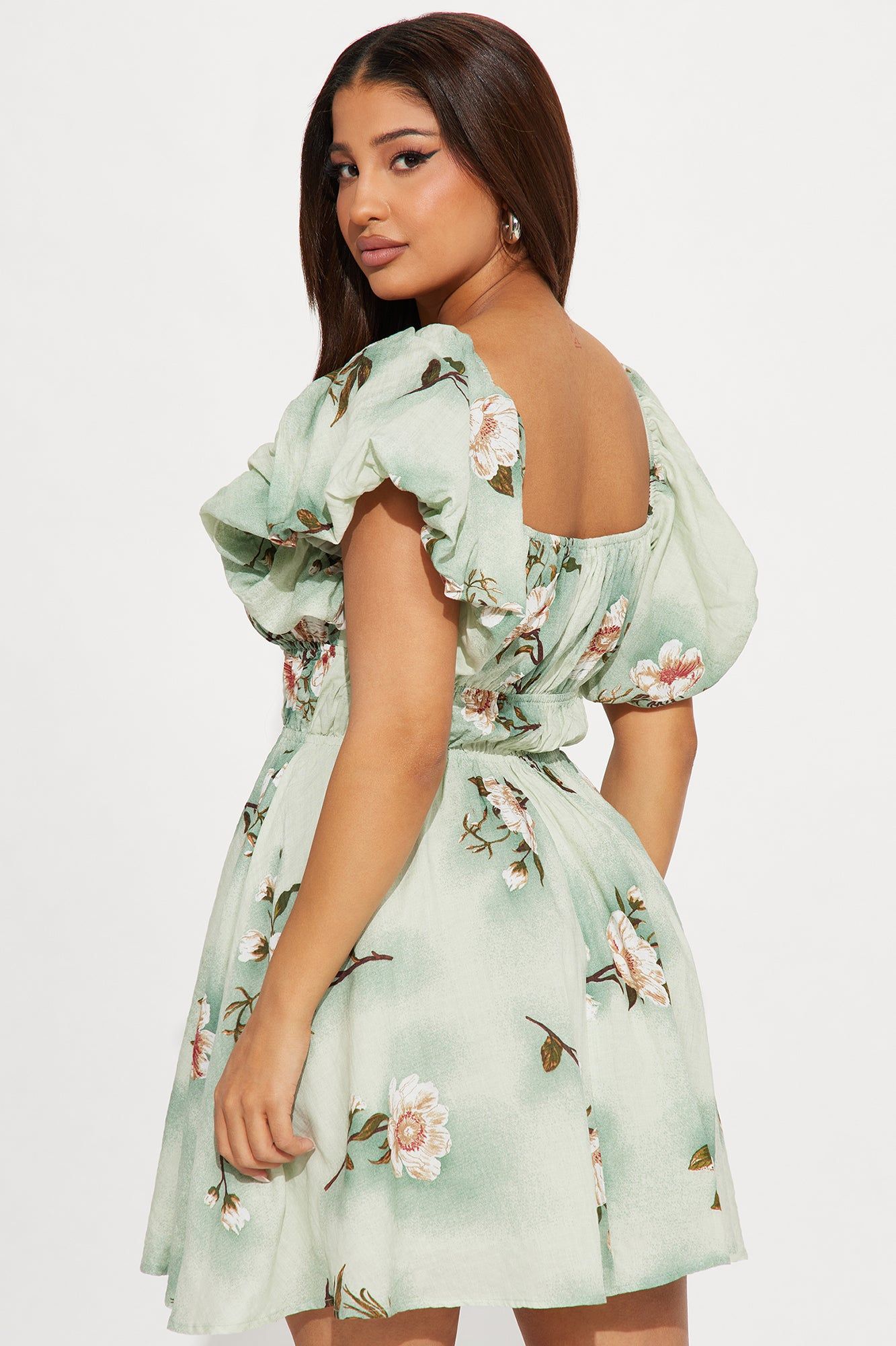Sienna Floral Mini Dress - Sage sold by Fashion Nova product image thumbnail 3