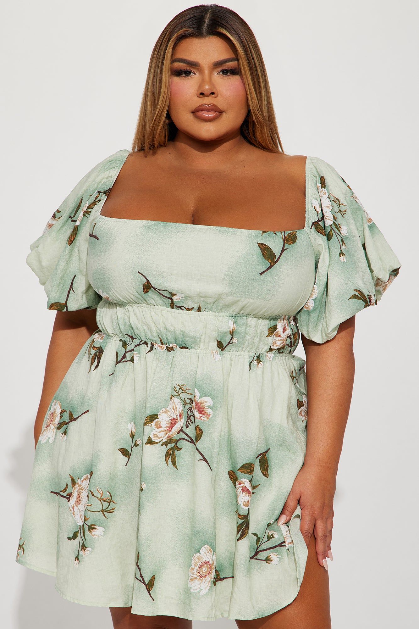 Sienna Floral Mini Dress - Sage sold by Fashion Nova product image thumbnail 5