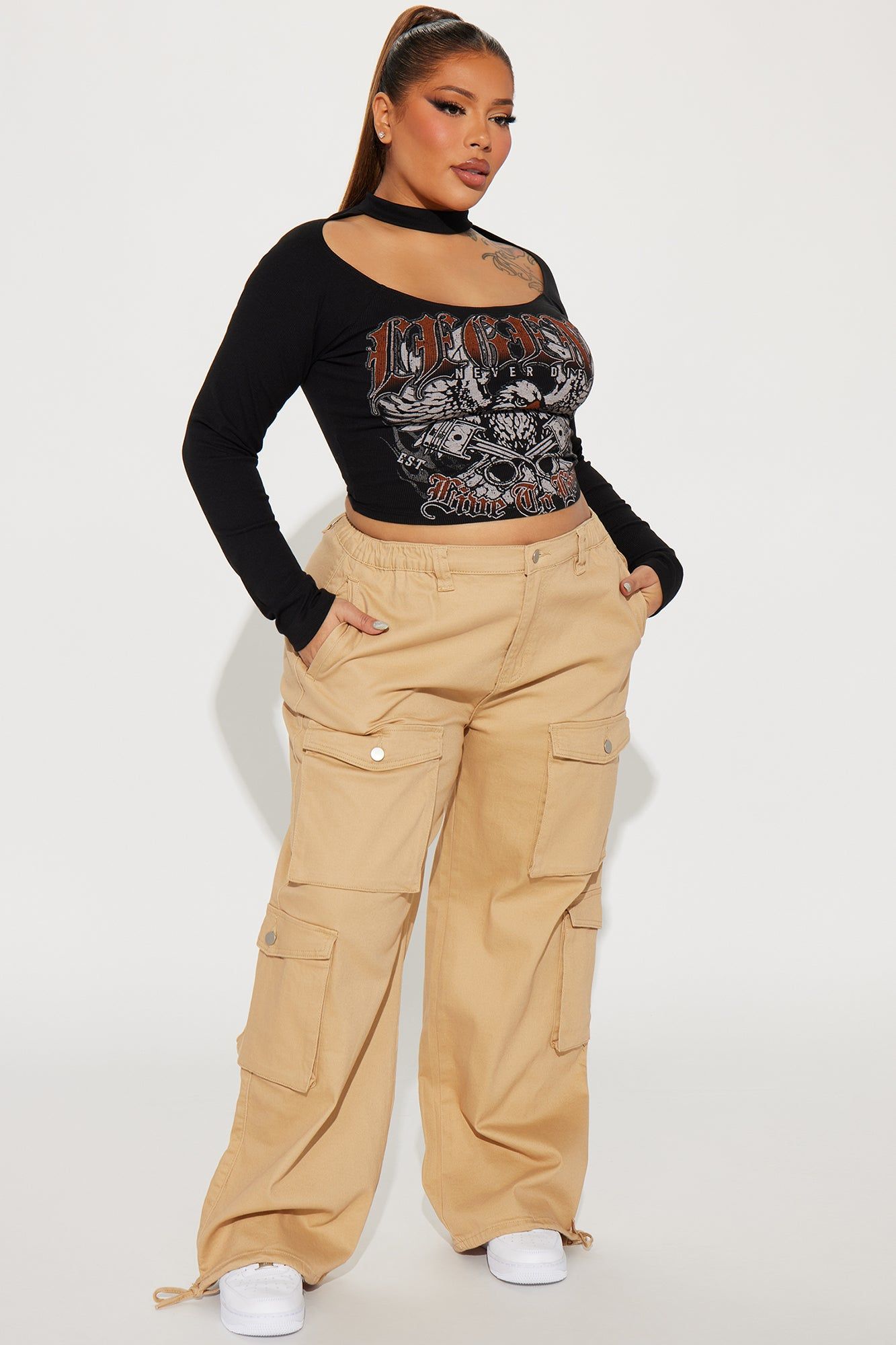 Cool And Casual Cargo Jogger - Khaki sold by Fashion Nova product image thumbnail 4