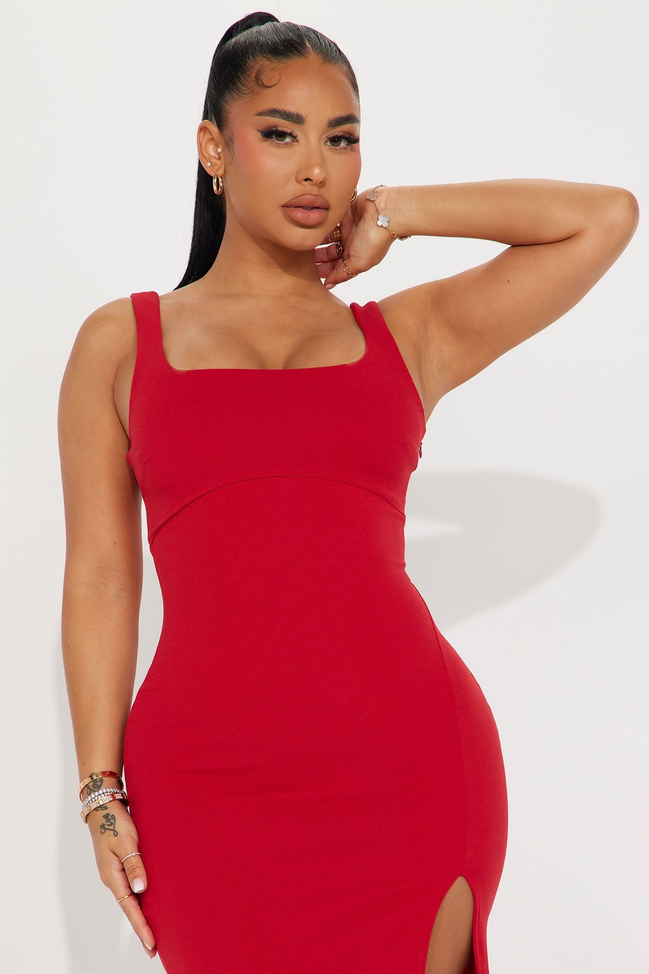 Valentina Midi Dress - Red sold by Fashion Nova product image thumbnail 2