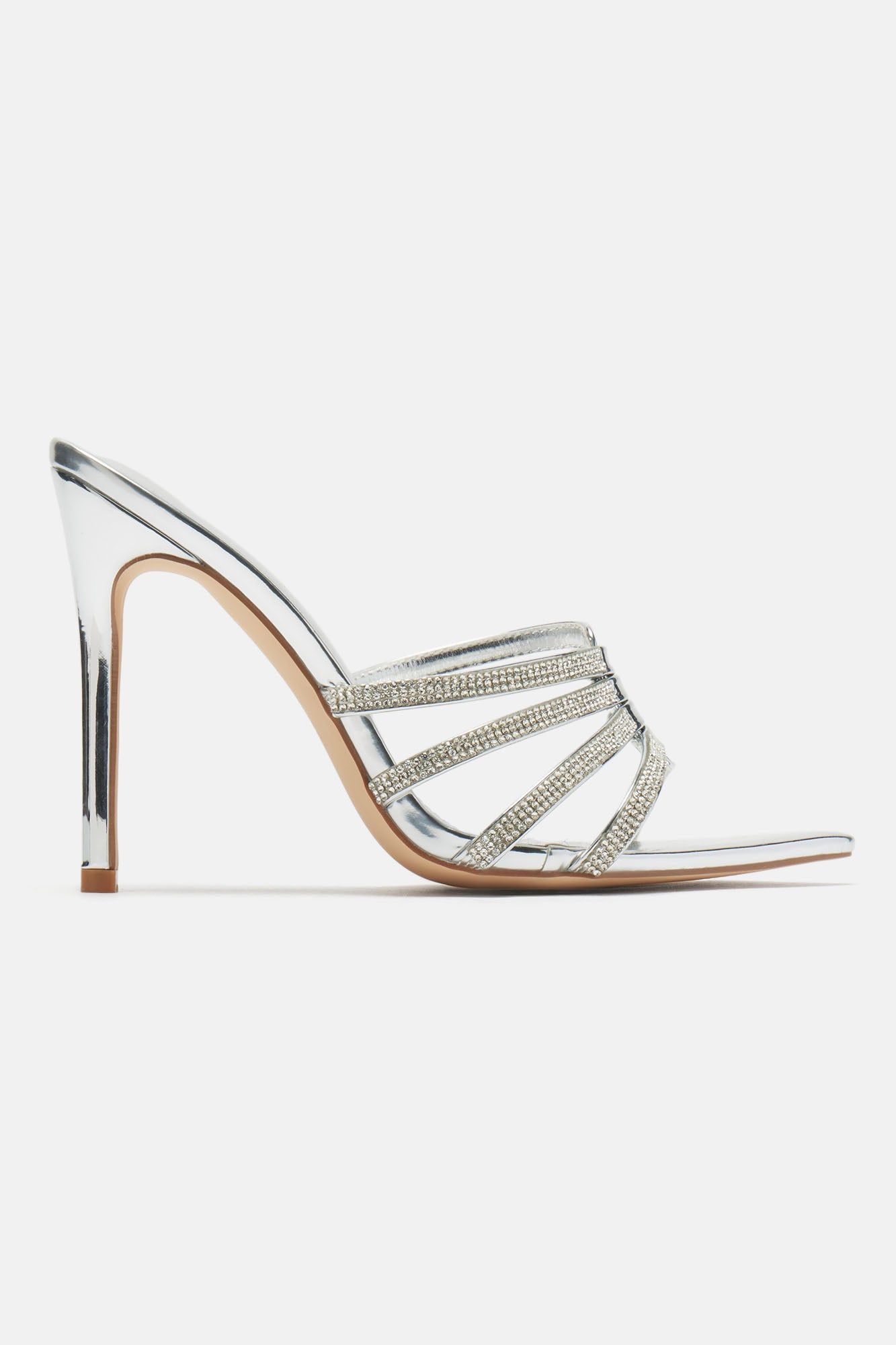 Simply Perfect Heeled Sandals - Silver sold by Fashion Nova product image thumbnail 4