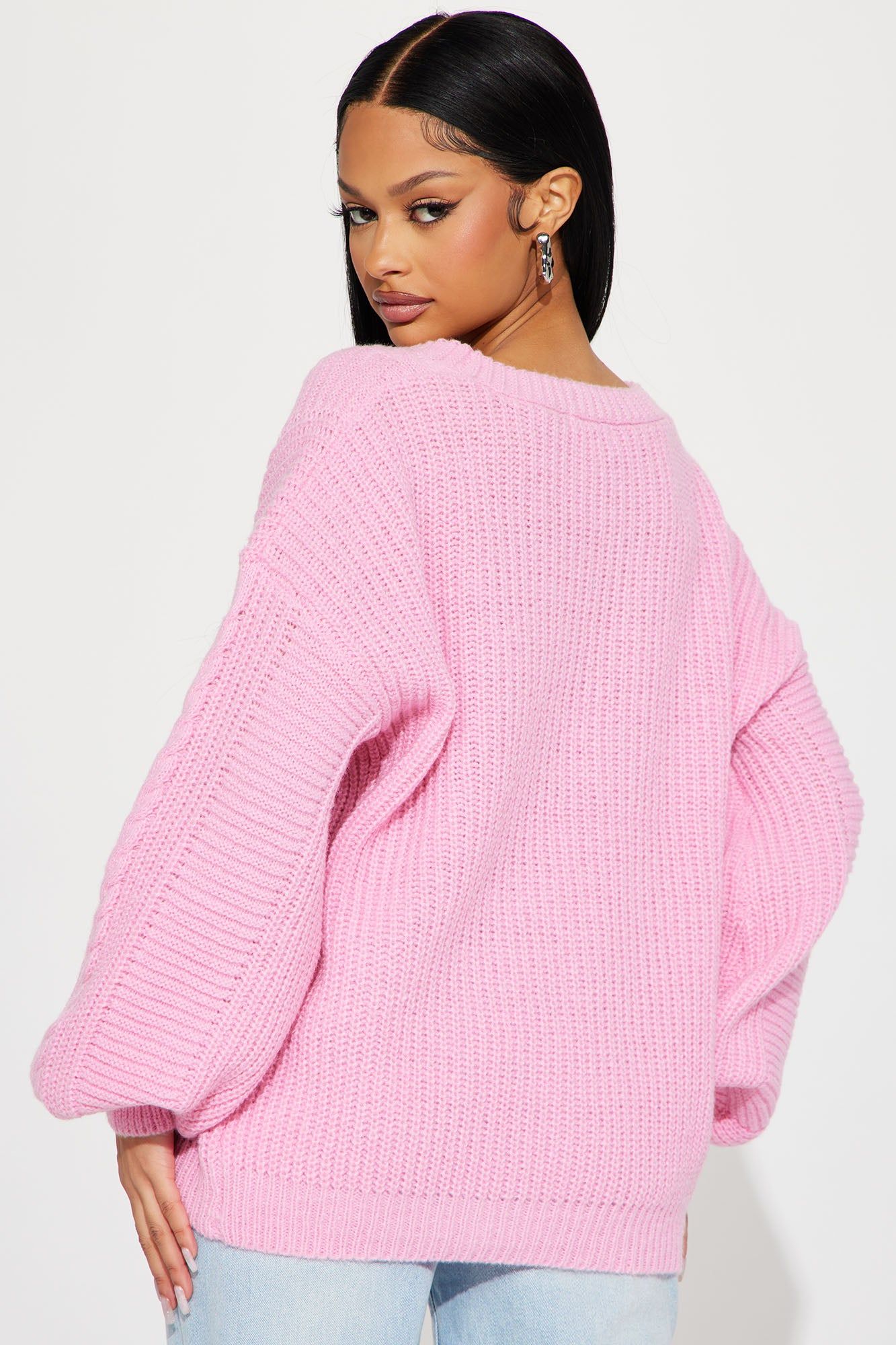 Couch Convo Cardigan - Pink sold by Fashion Nova product image thumbnail 4