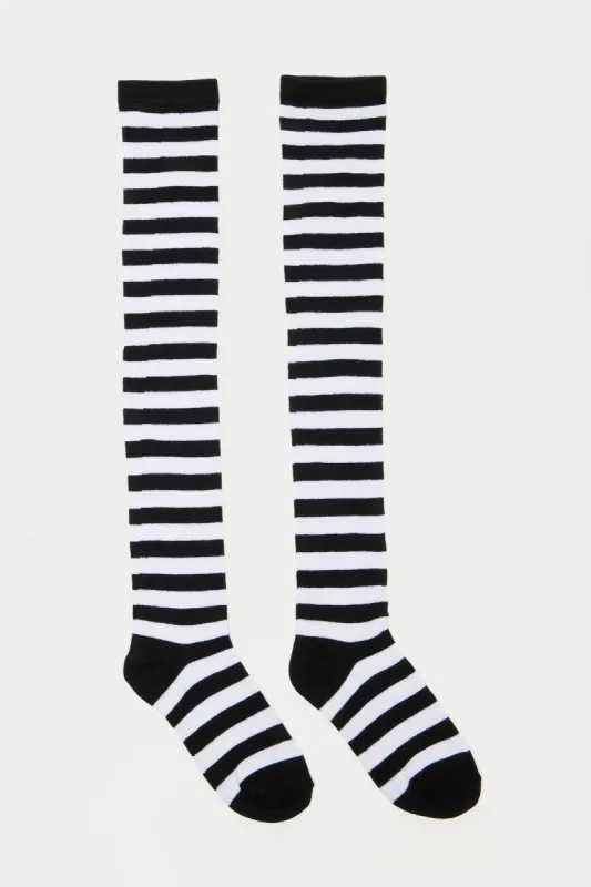 Witch Please Socks - Black/White sold by Fashion Nova